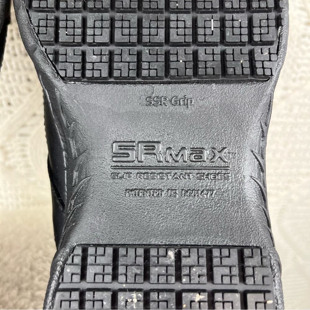 SRMAX | Black Slip Resistant SSR Grip Sneakers Sz 8.5 Comfort - Picture 9 of 12